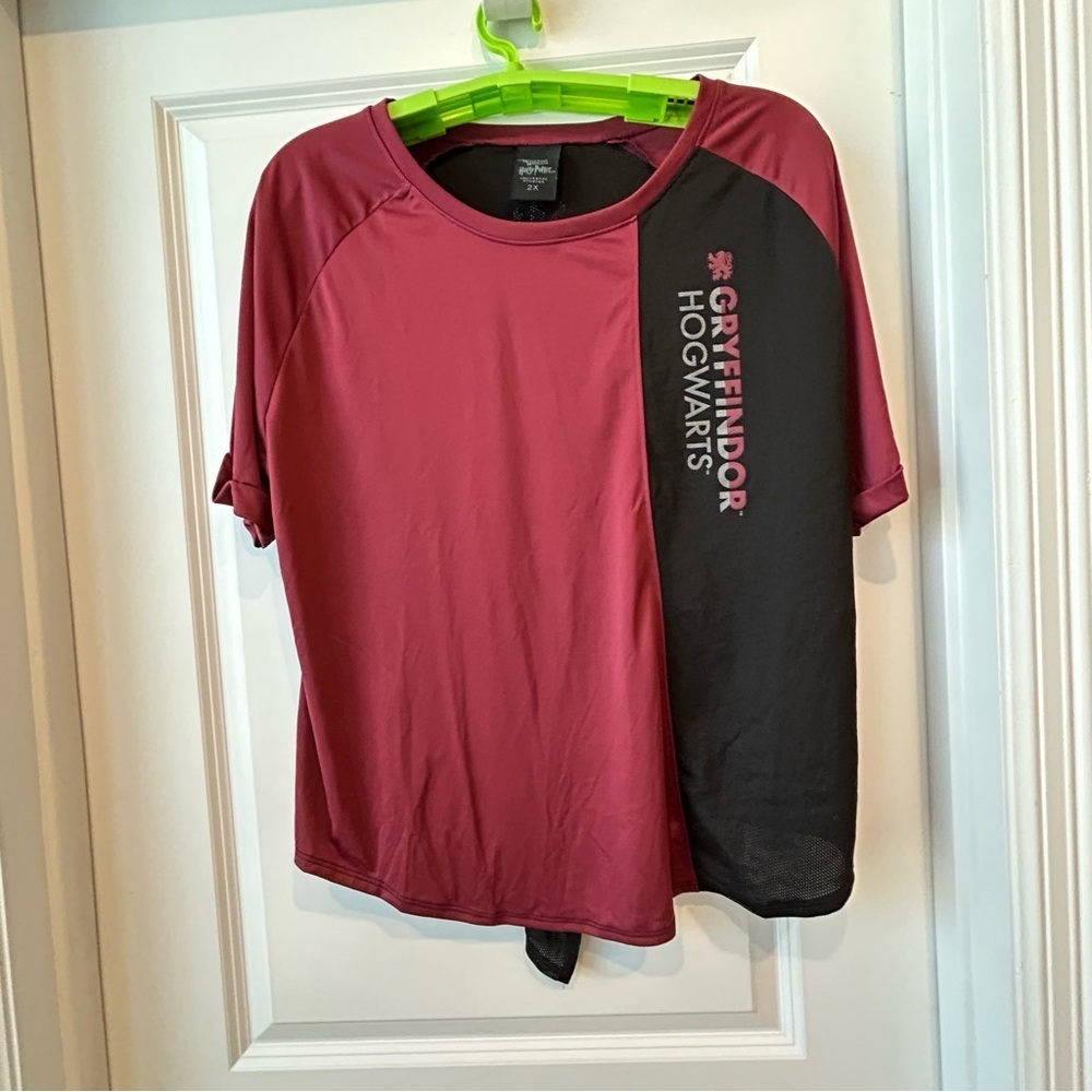 NWT Wizarding World of Harry Potter Griffindor Shirt Sz 2X Mesh Panels